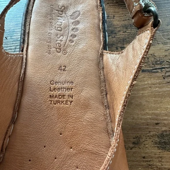 Spring Steps Hartley Slingback Leather Sandals size 10.5 - Picture 4 of 4